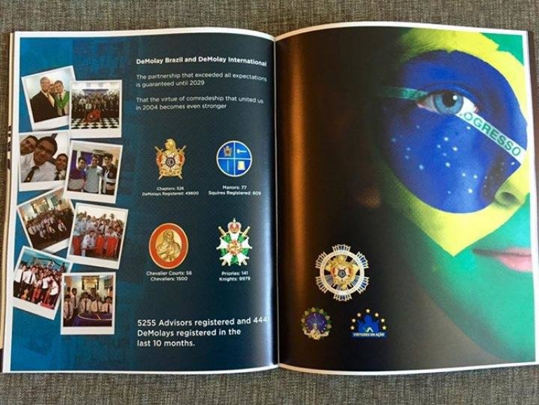 Páginas do Brasil na revista oficial do DI